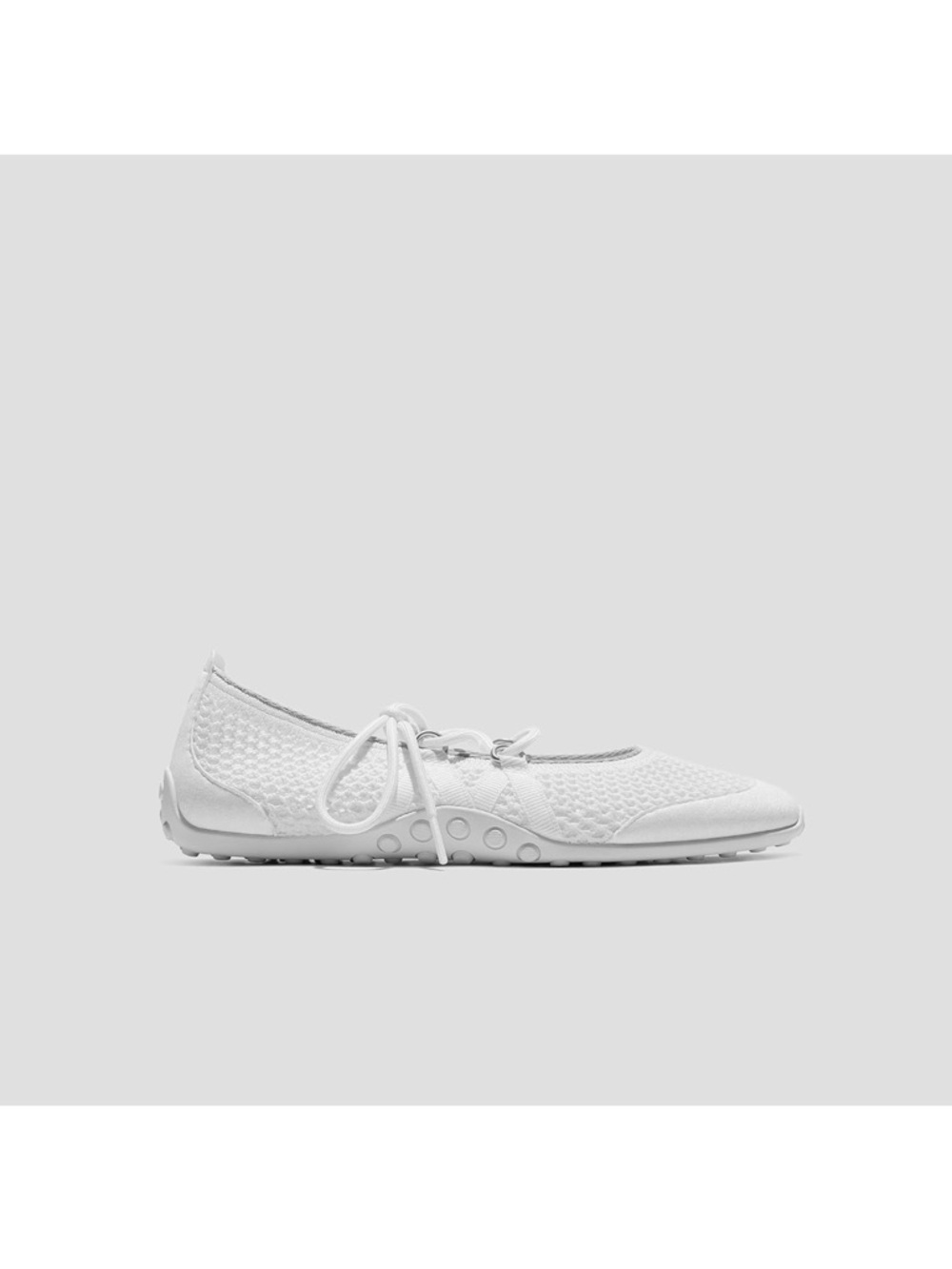 Vivaia Cecily Ballet Flat White, mesh, square toe NIB size 38 / US 7-7.5 MJ - Picture 6 of 8